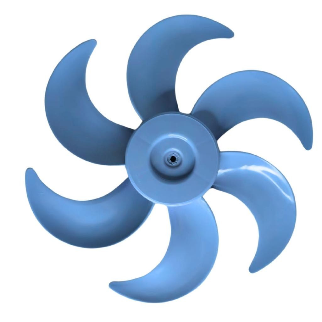 Hélice De Ventilador Para Modelo Mondial Azul 40cm 6 Pás Plástico Reforçado Resistente