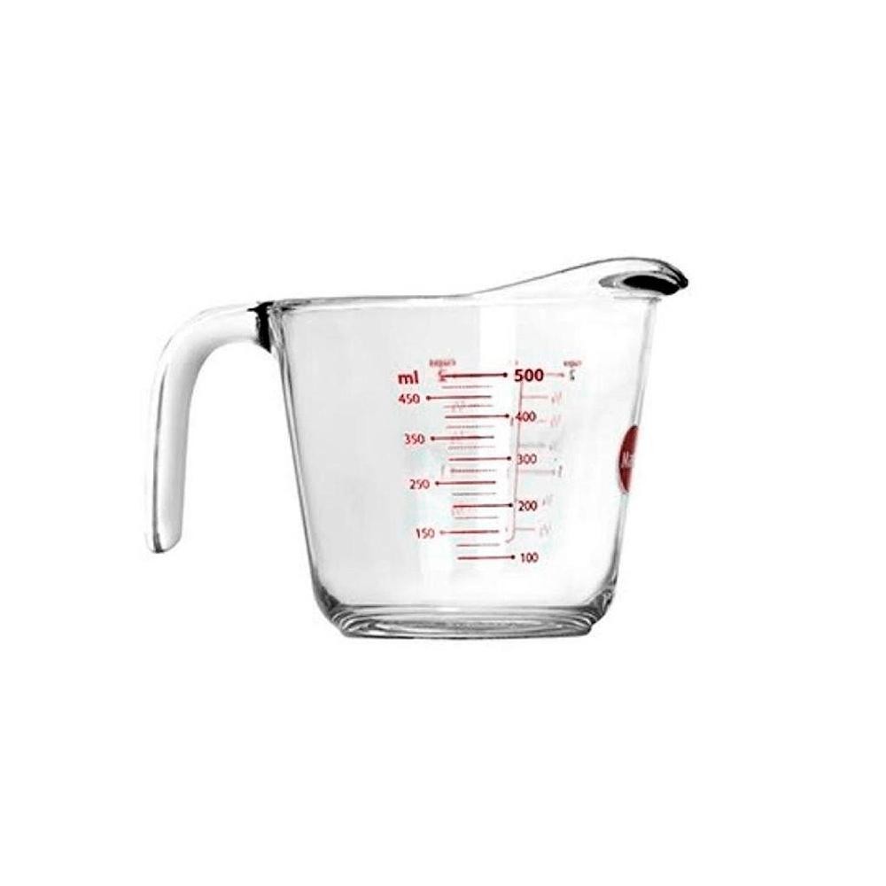 Jarra Medidora Marinex 500ml, Vidro- 6225 em Oferta na Shopee