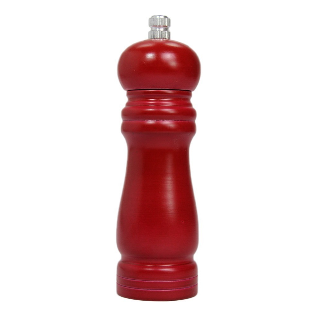 Moedor Manual Pimenta Sal Grãos Tempero Condimento Madeira 15,5cm