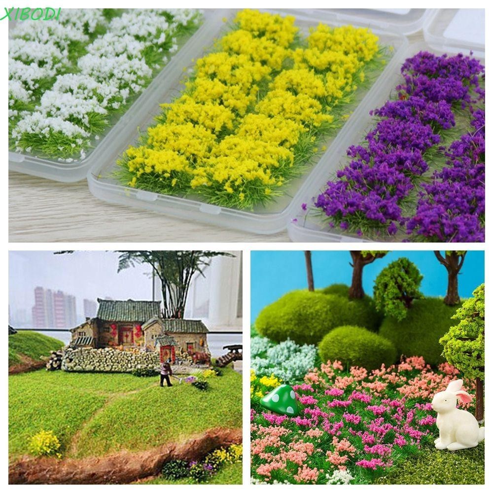 XIBODI 14PCS Flower Cluster Game Material Exterior Mesa De Areia Vegetação