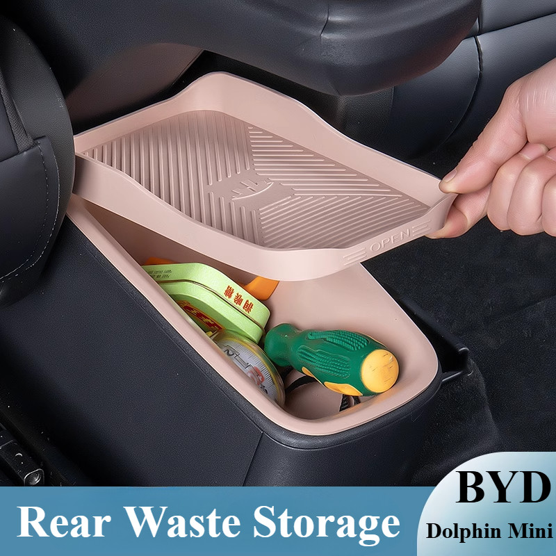Para BYD Golfinho Mini Gaivota Caixa De Armazenamento Traseiro Lata De Lixo Acessórios De Carro Decoração Interior Para BYD Golfinho Mini Gaivota Caixa De Armazenamento Traseiro Lata De Lixo Acessórios De Carro Decoração Interior