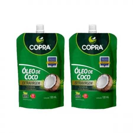 Kit c/ 2 unidades Óleo de Coco Extravirgem Copra 100ml