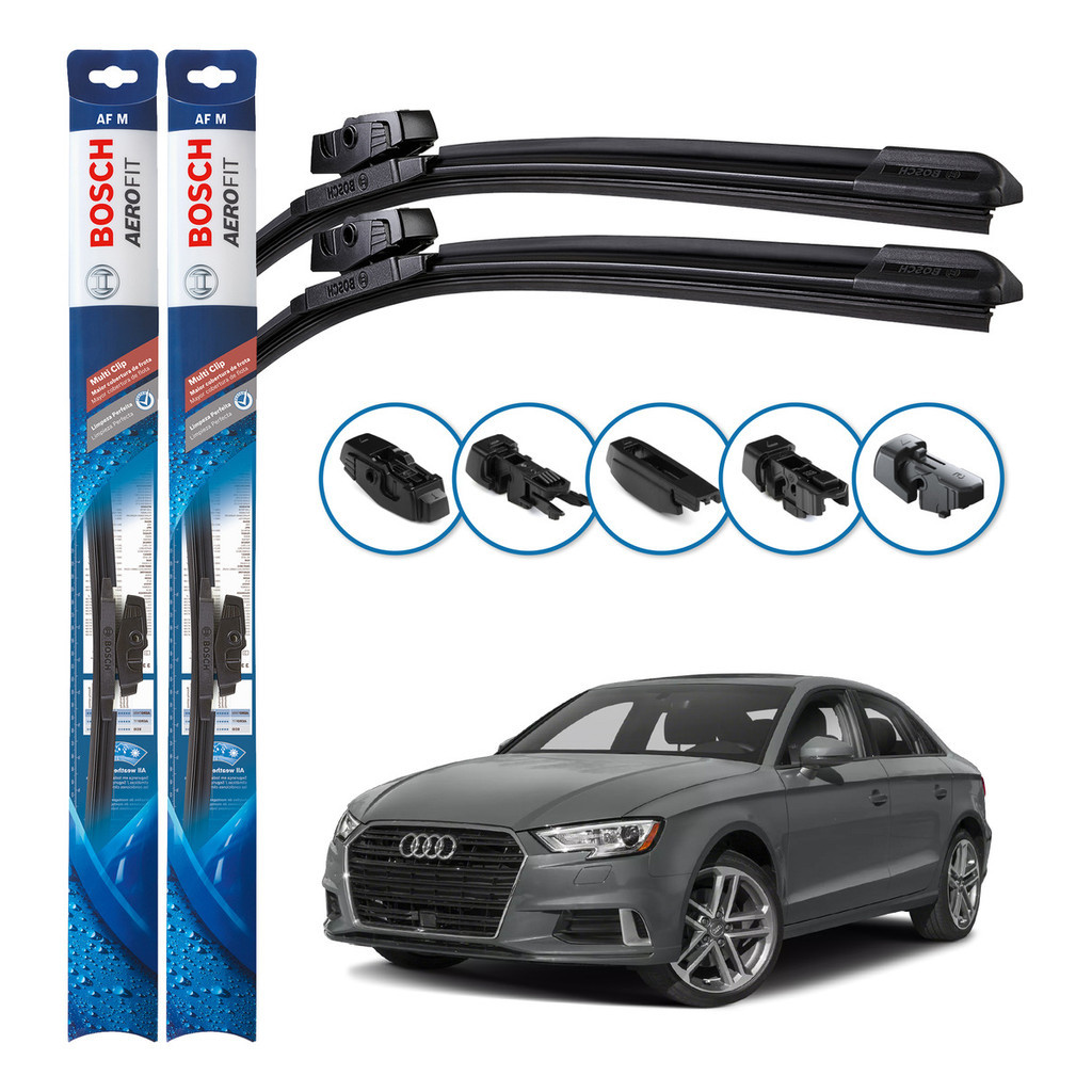 Par de Palhetas Limpador Parabrisa Multiclip Original Bosch Audi A3 2012 A 2020