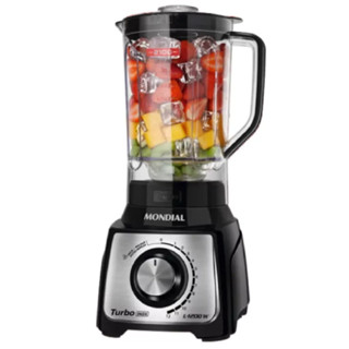 Liquidificador Mondial Turbo 1200w 3L Inox L-1200 Preto em Oferta na Shopee