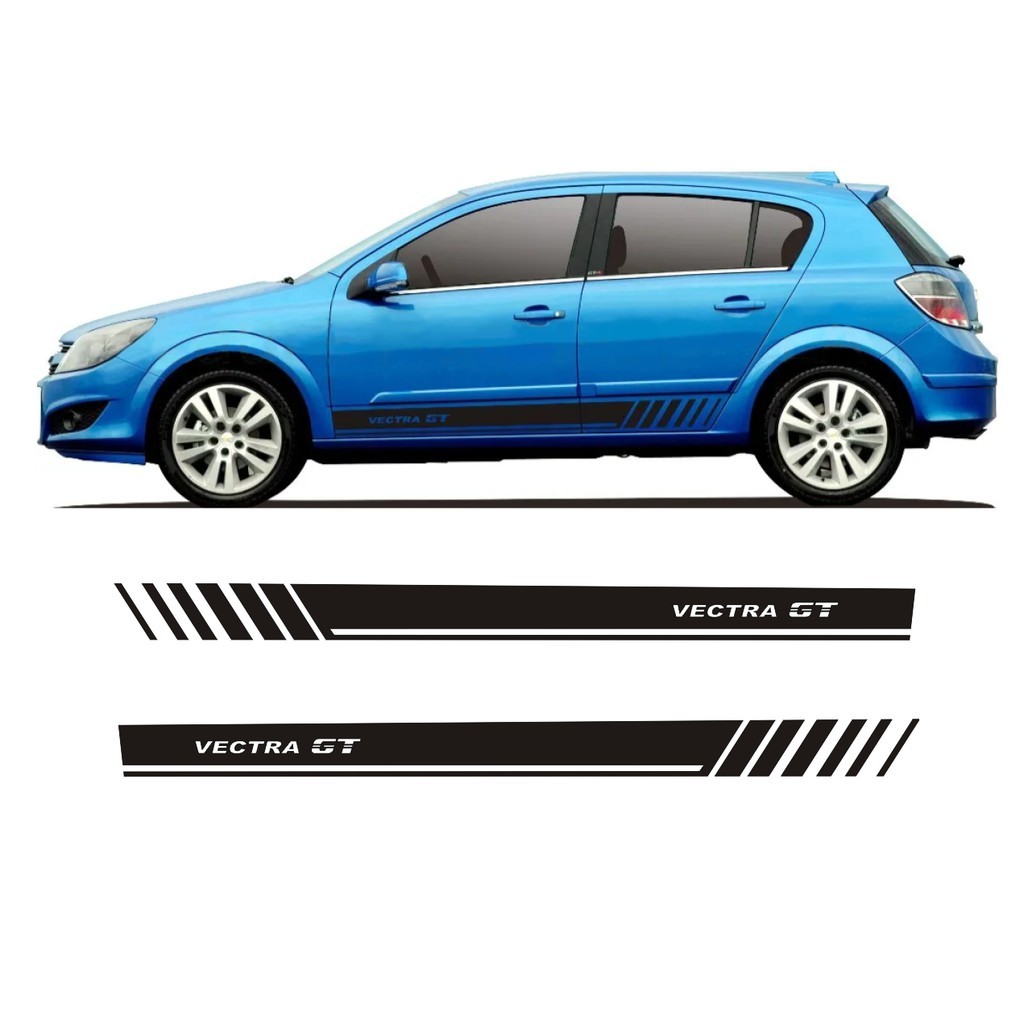 Adesivo Lateral Para Chevrolet Novo Vectra Gt 1 Hatch Fita Adesiva Faixa Colante Tuning