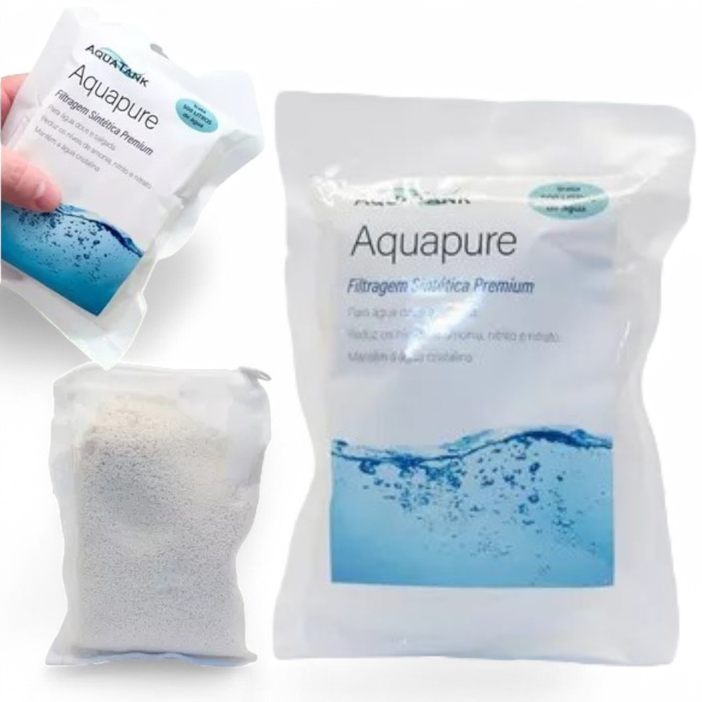 Aquapure Purigen Aquatank Original com Bag Trata 500 Litros de Agua Melhor Que Seachem 125ml em Oferta na Shopee