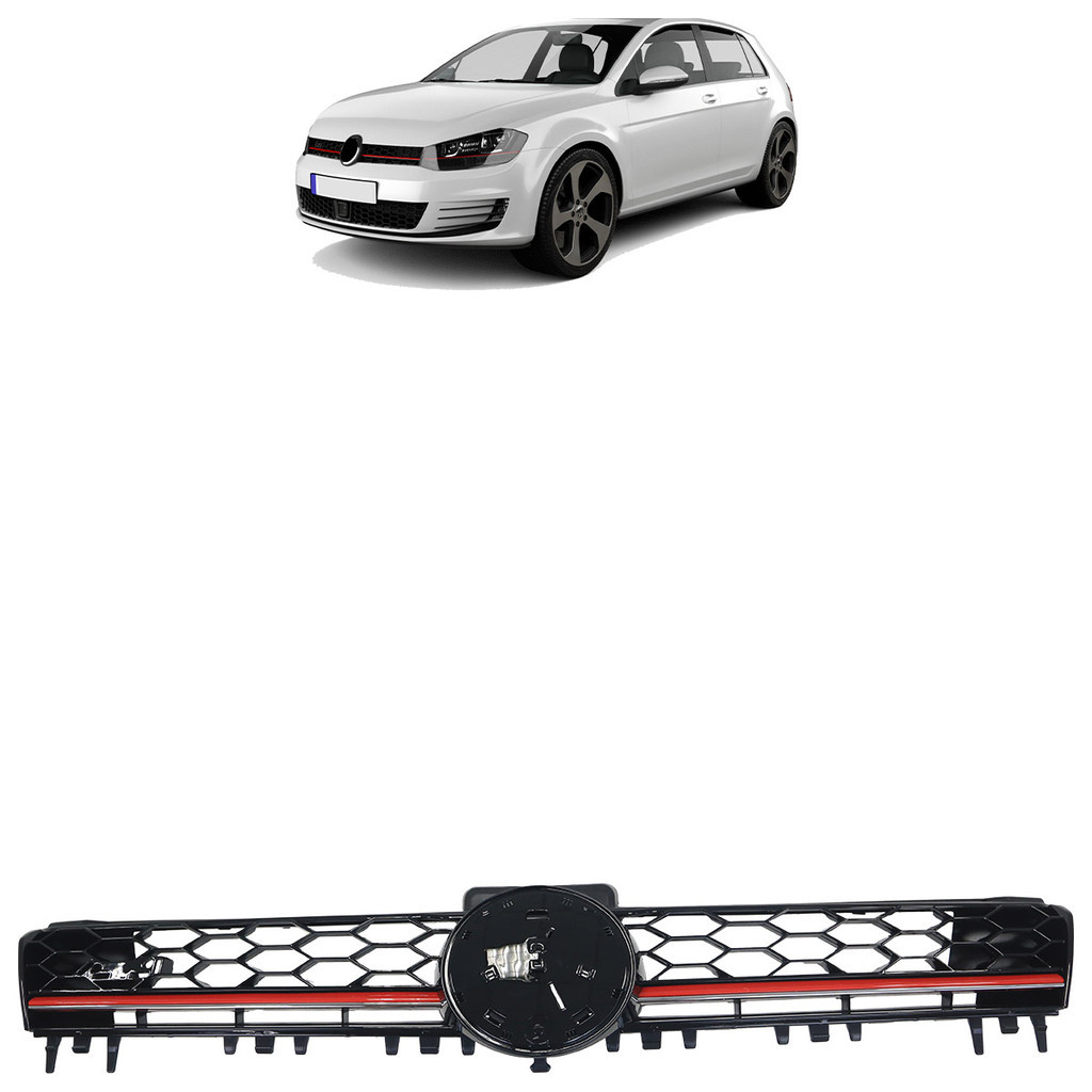 Grade Dianteira Golf GTI 2014 2015 2016 2017 2018 Preto Liso Sem Emblema em Oferta na Shopee