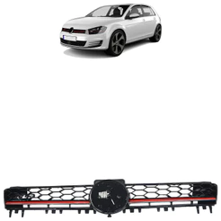 Grade Dianteira Golf GTI 2014 2015 2016 2017 2018 Preto Liso Sem Emblema
