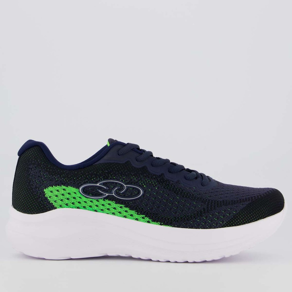 Tênis Olympikus Soma Preto e Verde em Oferta na Shopee