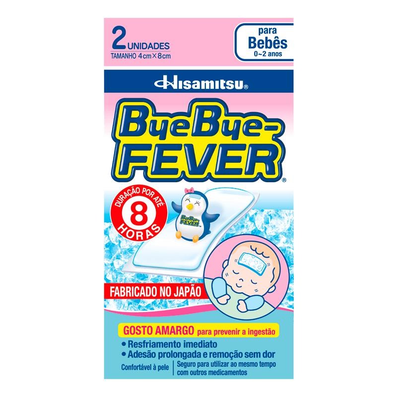 Adesivo para Alívio da Febre ByeBye-Fever 0 a 2 Anos 2 Unidades