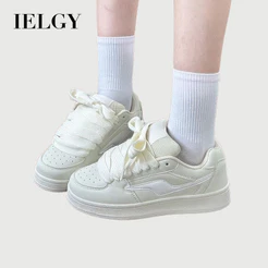 IELGY Sapatos De Pão Bege De Sola Grossa Estilo Hong Kong Femininos 2026 Novos Casuais E Versáteis De Tendência