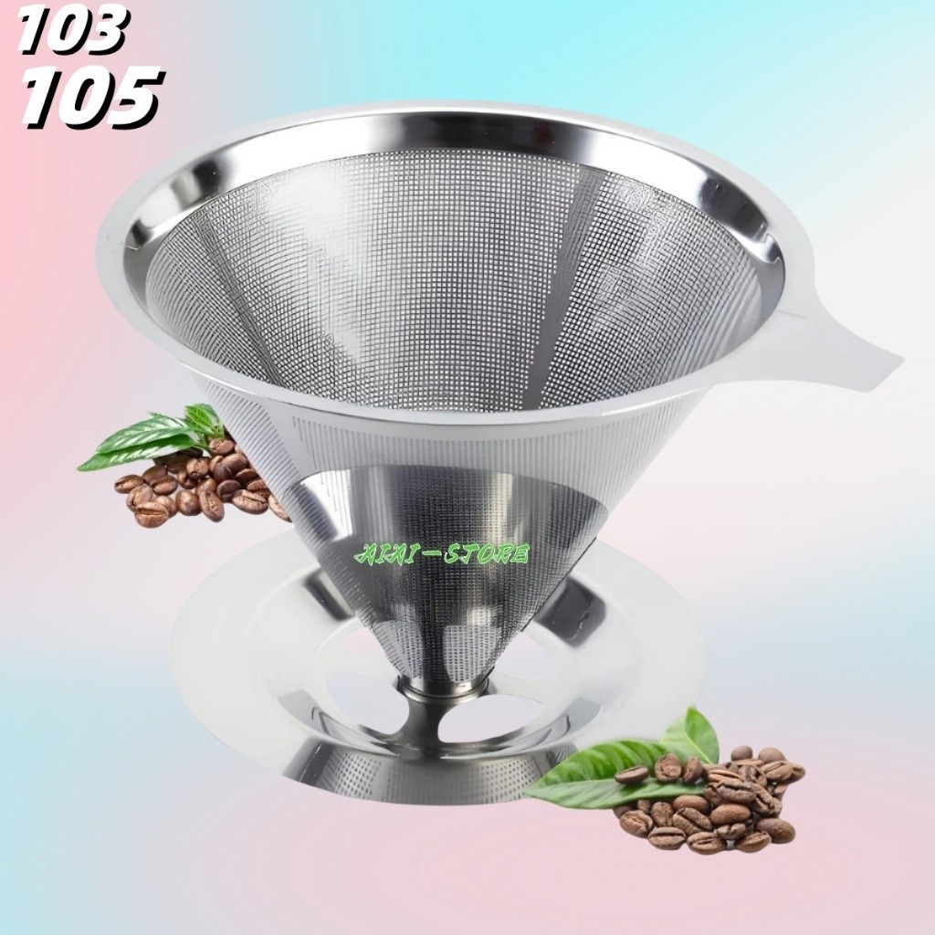 Filtro De Café Coador Inox Reutilizável Pour Over