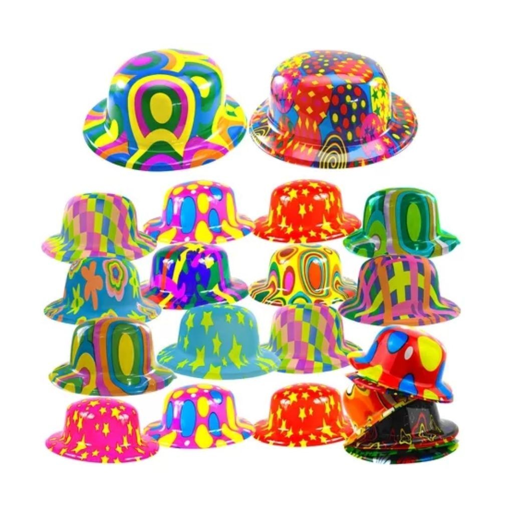 Kit 10 Chapéu Coquinho Festa Balada Carnaval Color Plástico