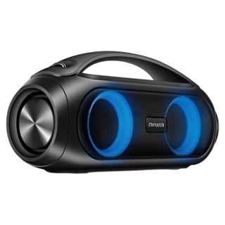 Caixa de Som Boombox Aiwa AWS-BBS-02-A - Entrada USB, Bluetooth, BT 8H , IPX5, RGB, Preto, 50W RMS em Oferta na Shopee