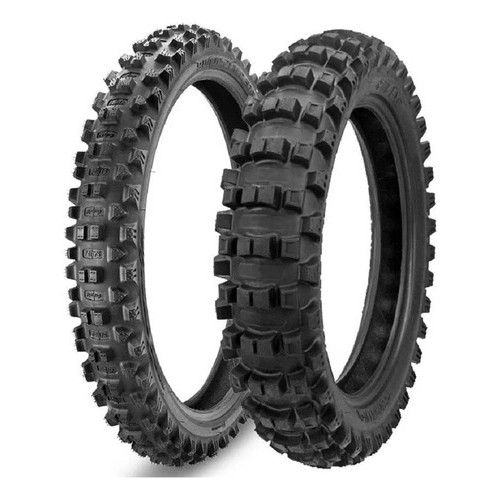 Pneu Borilli Par Exc 110/100-18 + 90/90-21 Exc Medium Soft
