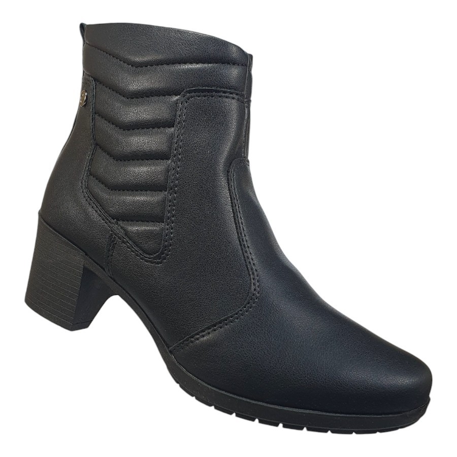 Bota Feminina Campesi Salto Bloco L9222 Cano Curto