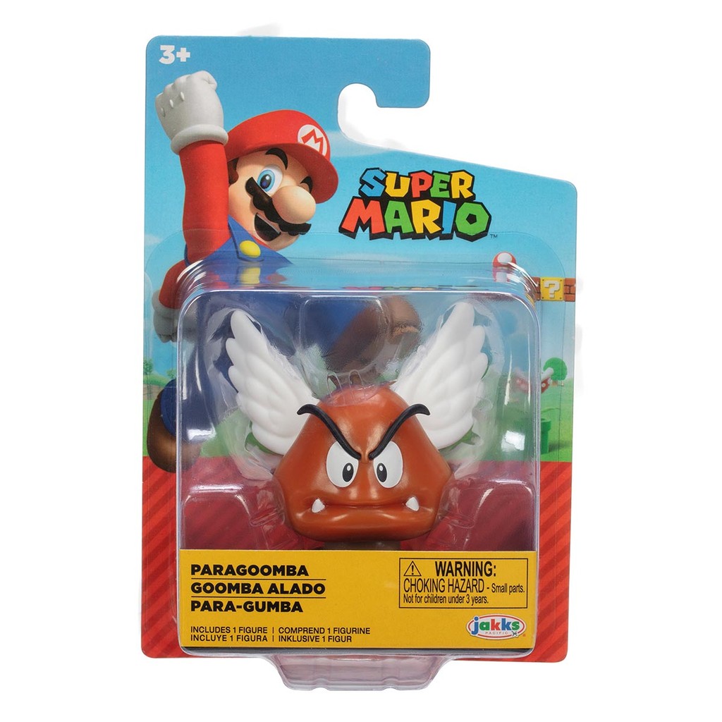 Boneco Articulado Goomba Alado de 6cm - Super Mario - Hobbies & Collections