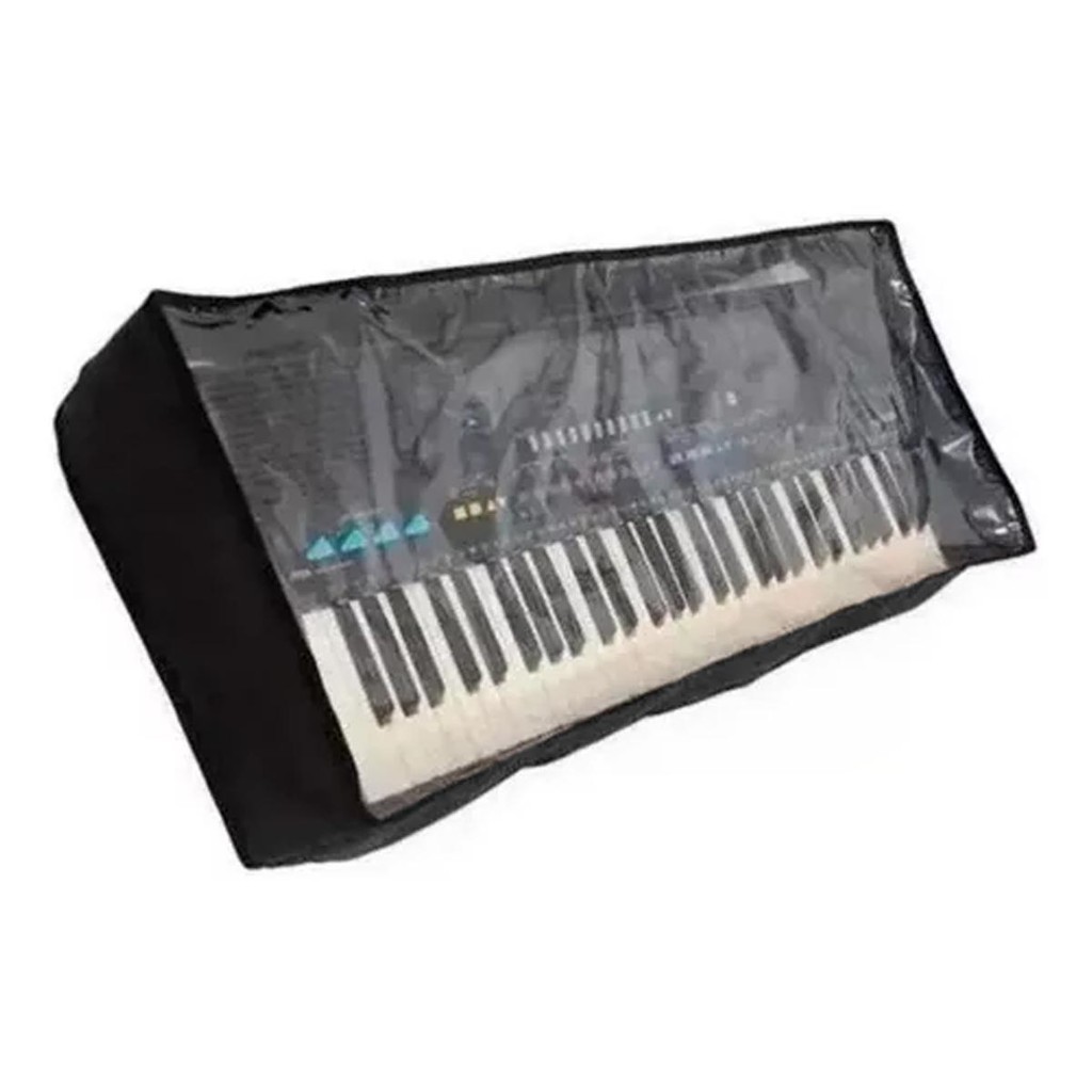 Capa Cristal Duo Transparente Para Teclado 5/8 E Piano 7/8