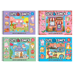 Combo Cute & Comfy Super - Coleção Completa com 4 Livros - Capa Dura Holográfica