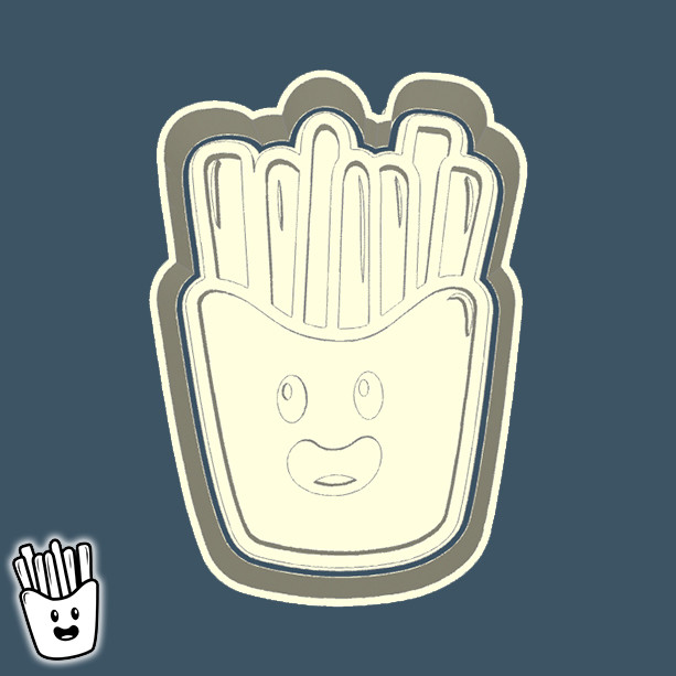 Cortador de Biscoito COMIDA E BEBIDAS - BATATAS FRITAS / SEM BATATA