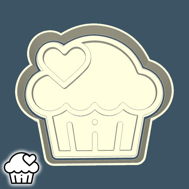 Cortador de Biscoito DE COMIDA E BEBIDA - CUPCAKE