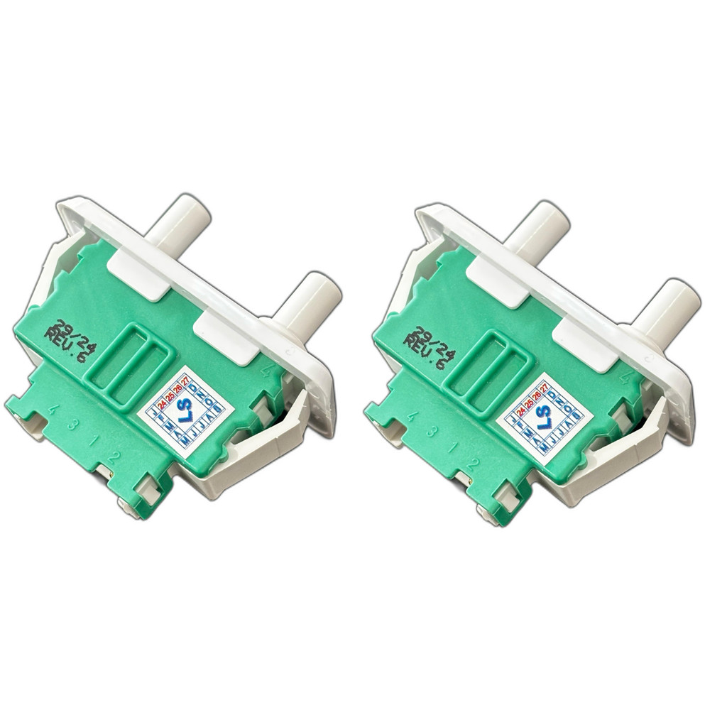Kit 2 Interruptor Duplo Compatível Refrigerador Electrolux Emicol 64484557
