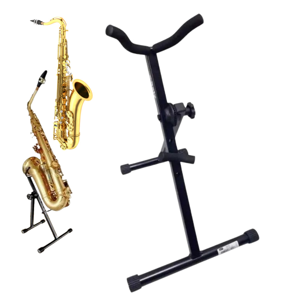 Suporte Chão para Sax Alto ou Sax Tenor Marca SATY Ref 5000