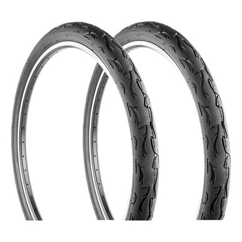 Par De Pneu Aro 26 X 3.0 Bike Slick Vee Rubber Flame Balão