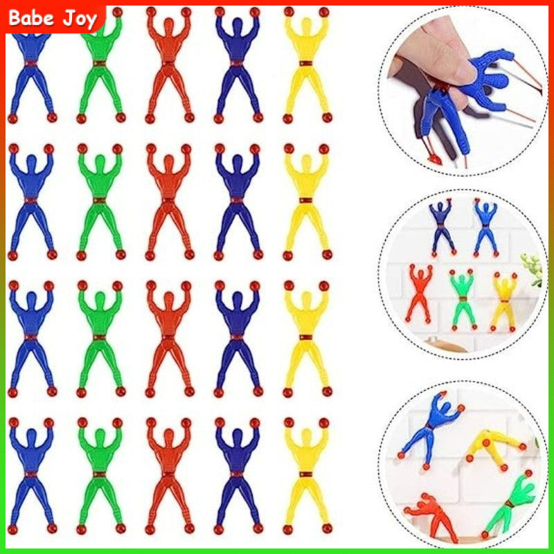 10-30 Boneco Ninja Que Gruda Na Parede Brinquedo Infantil Boneco Homem Aranha Geleca Para Crianças