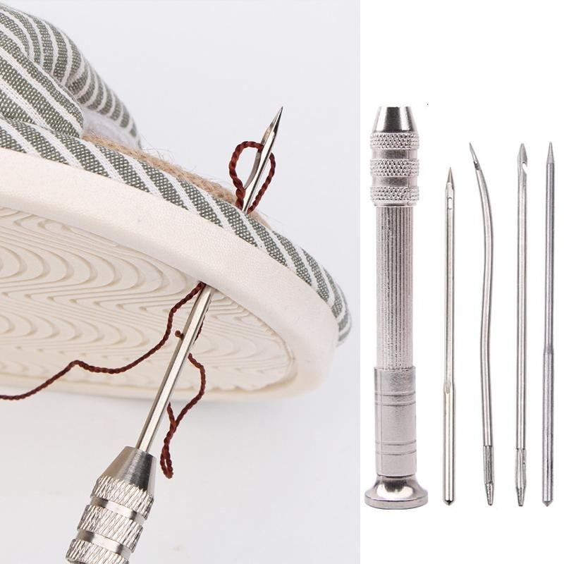 [Disponível] Conjunto De Costura De Couro Coruja Substituível Kit De Ferramentas Multifuncionais De Reparo De Sapatos Agulhas Bricolagem Ferramenta Tapete De Sofá De Tenda