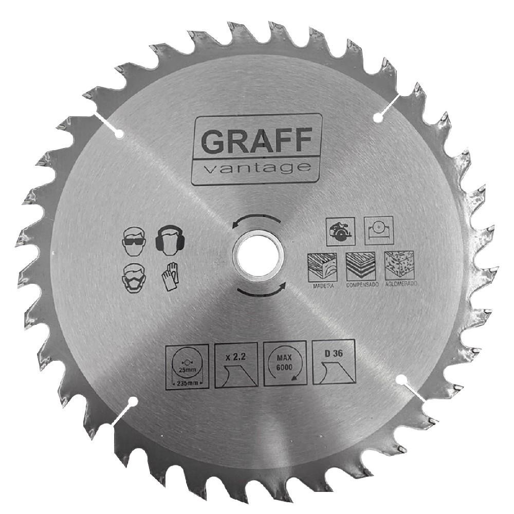 Serra Circular C/ Pastilha de Metal Duro P/ Madeira 9.1/4''x36D (579,0007) - Graff Vantage
