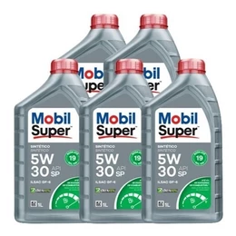 Kit 5 Óleos Motor Mobil Super 5w30 Sintético D1 - DEXOX 1