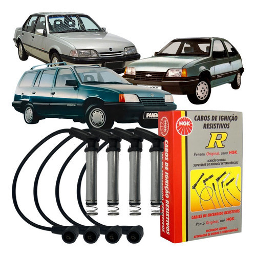 Jogo Cabo Vela Ignição NGK Gm Kadett Monza Ipanema em Oferta na Shopee