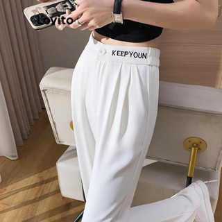 Lovito Calça casual com bolso liso para mulheres LNA51088