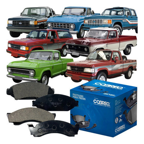 Pastilha de Freio Dianteira Original Cobreq Ford F1000 Gm A10 A20 C10 C14 C20 D10 Bonanza Veraneio em Oferta na Shopee
