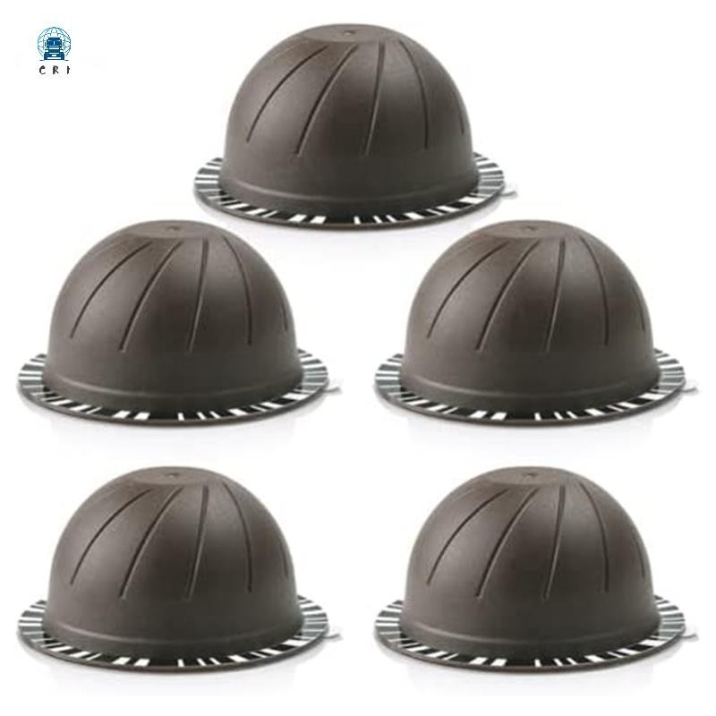 5PC Reutilizável Usando Cápsula De Café Para Nespresso Vertuo Vertuoline Refilable Pods