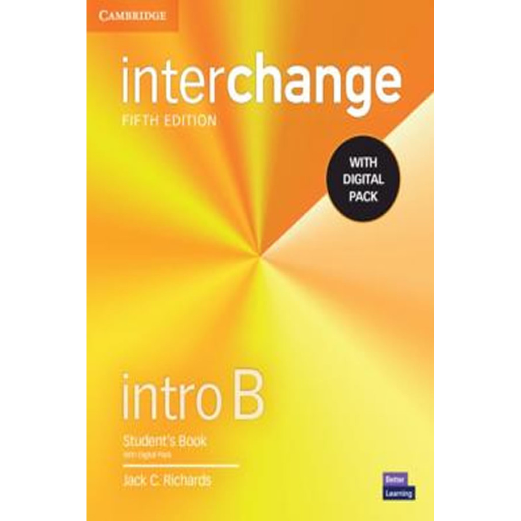 INTERCHANGE INTRO B STUDENT´S BOOK WITH DIGITAL PACK   5TH ED em Oferta na Shopee