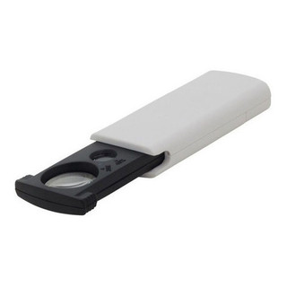 LUPA DE BOLSO 20X 45X LUZ LED E UV
