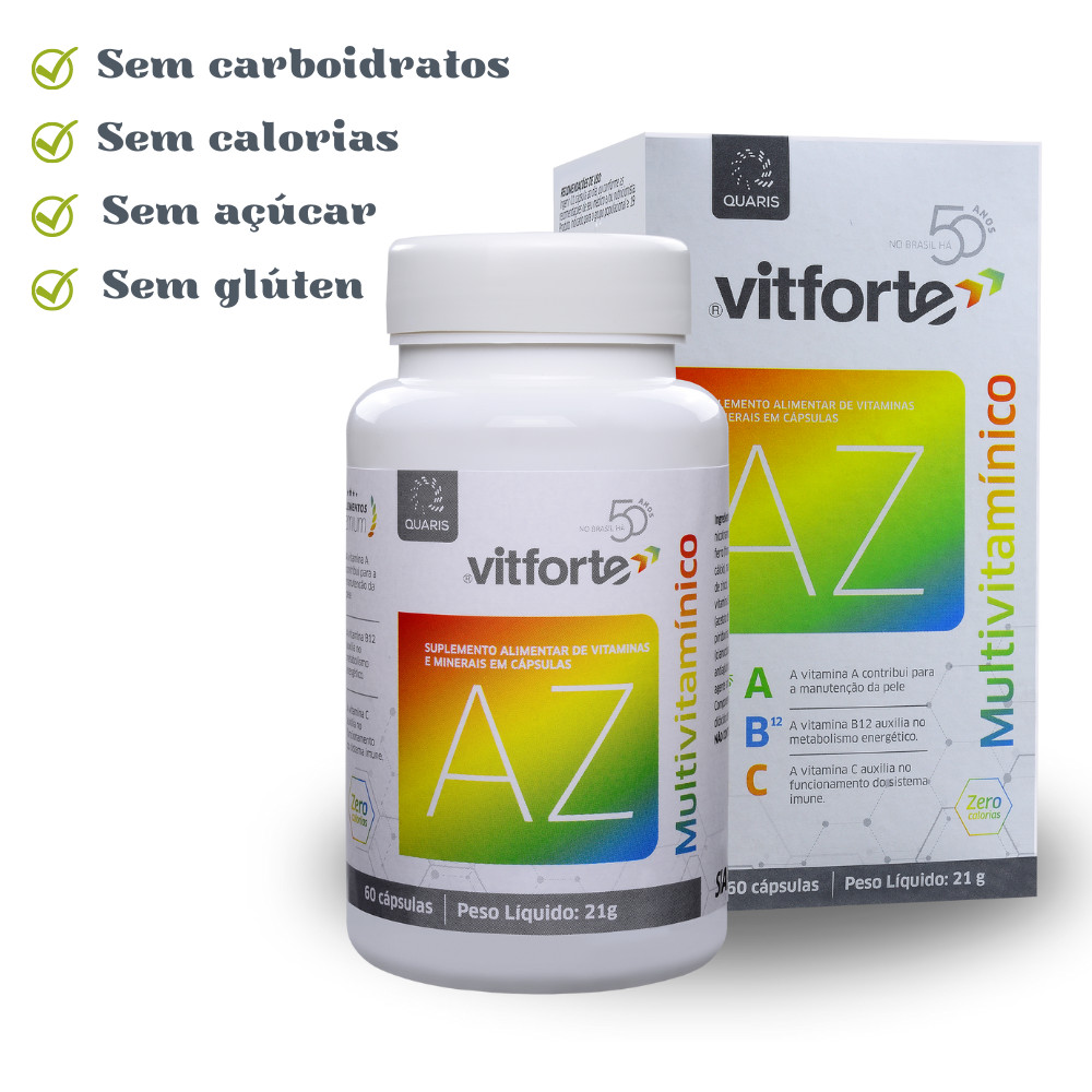 Vitforte Multivitamínico A-z P/ Saúde Energia 60 Cp