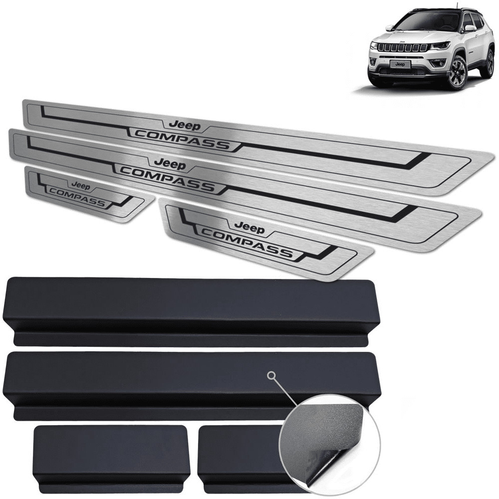 Soleira de Porta Compass 2017 até 2021 - Aço Inox