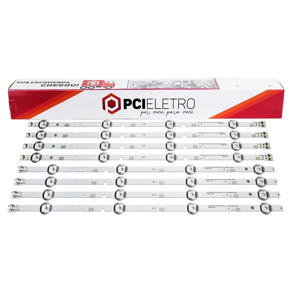 Kit un48j5200 un48j5200ag 8 Barras com 4 leds Pci Eletroparts