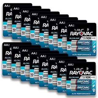 Pilha Alcalina AA Rayovac Bateria 2A Pequena kit 32 unidades