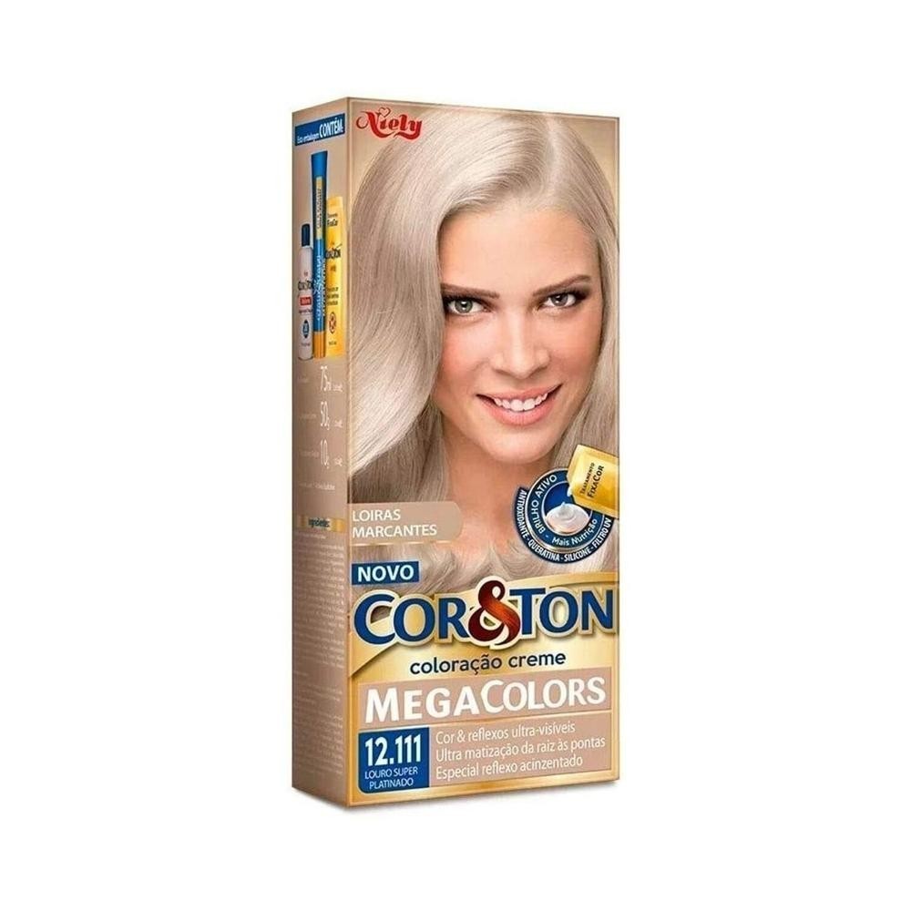 Tintura Creme Cor&Ton Niely 12.111 Louro Super Platinado