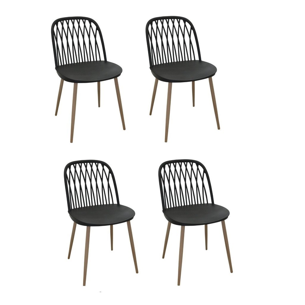 Kit com 4 Cadeiras para Sala de Jantar Ariane - Home & Living