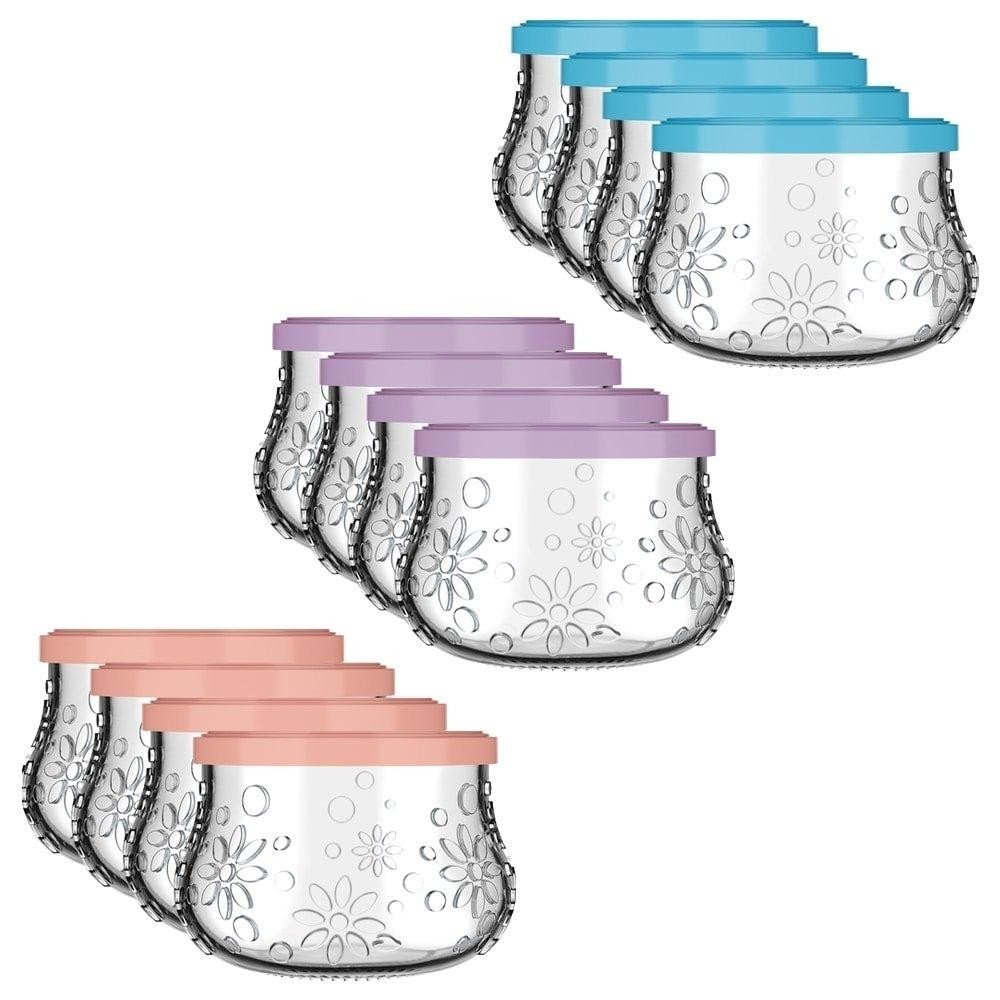 Tigela Nadir | Sobremesa Nature com Tampa J122 200ml - Embalagem com 12 Unidades em Oferta na Shopee