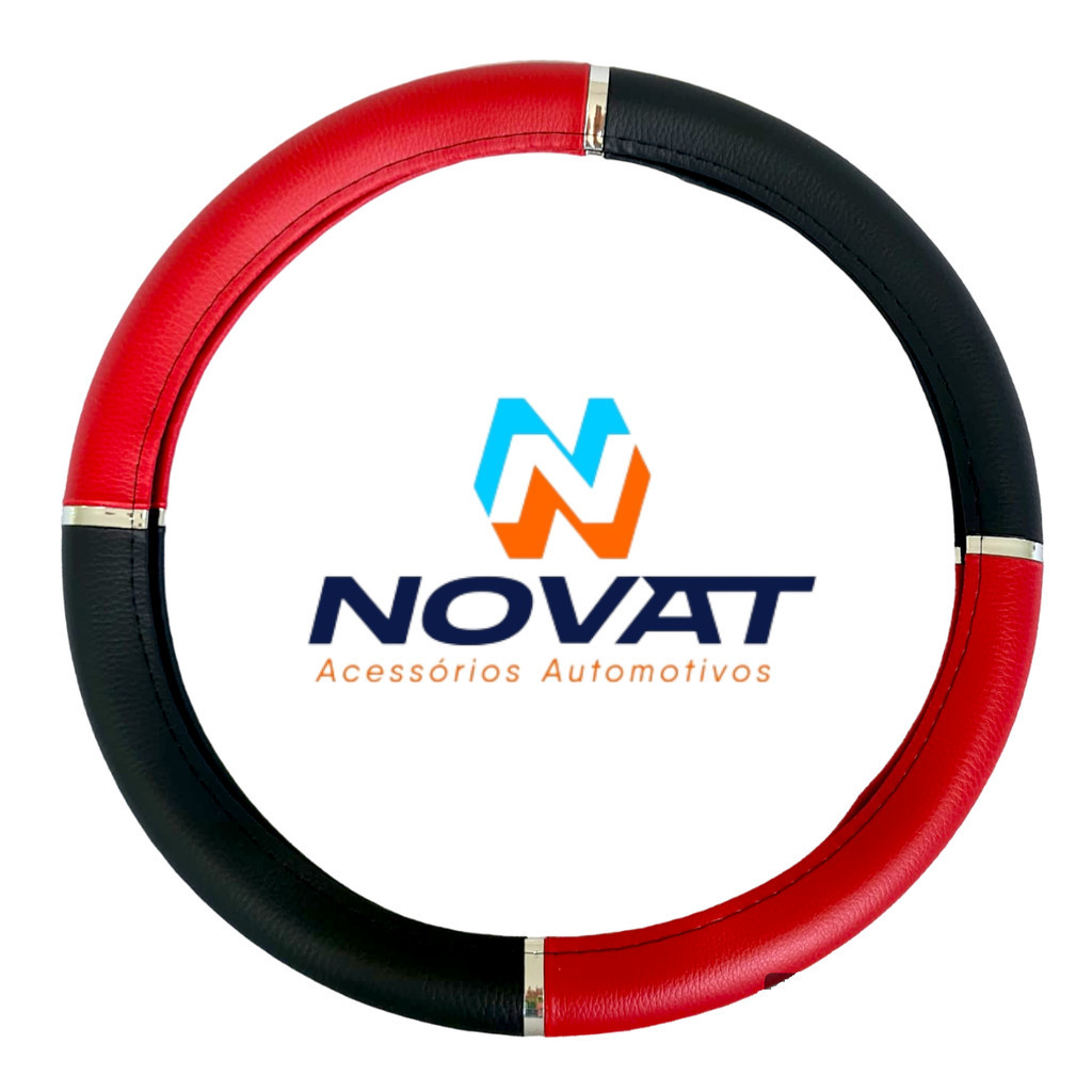 CAPA DE VOLANTE PARA CARRO DE PASSEIO AUTOMOTIVO CROMADO LISO UNIVERSAL MACIO