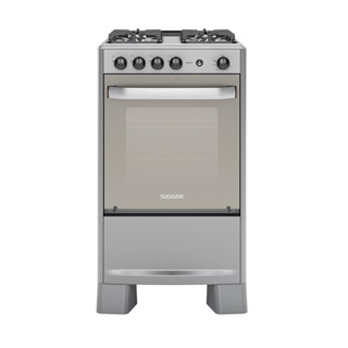 Fogão Select Suggar Prata Mesa Inox 4 Queimadores FGISL410PRIX Bivolt em Oferta na Shopee