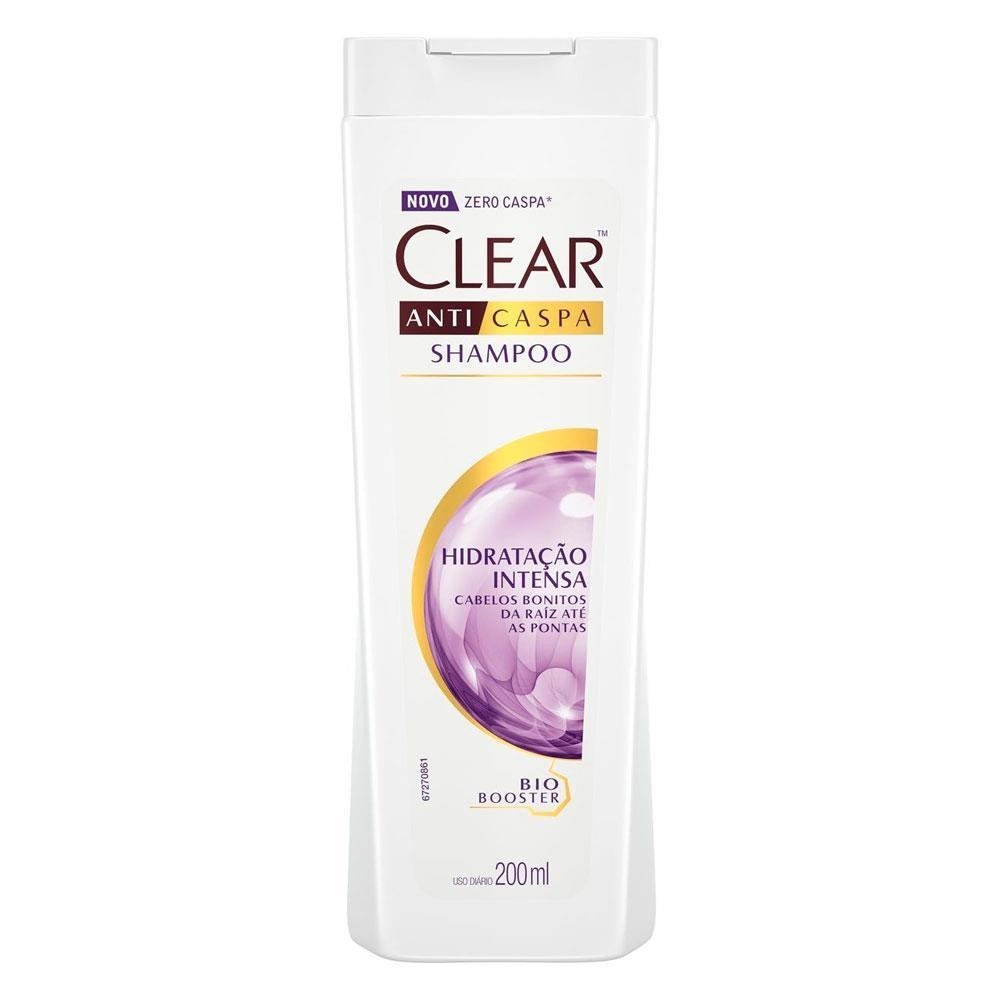 CLEAR SHAMPOO ANTICASPA HIDRATAÇÃO INTENSA COM 200ML - Beauty