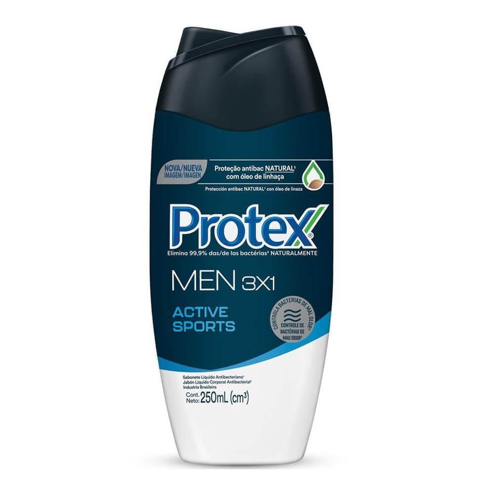 Protex Men Sabonete Líquido 3X1 Active Sports Com 250Ml em Oferta na Shopee