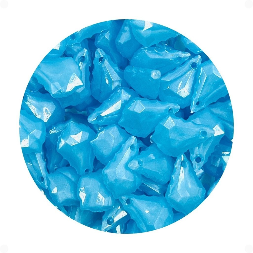 Pingente Bacalhau 16x11mm 10pçs Azul Bebê Bijuteria Arte 5g